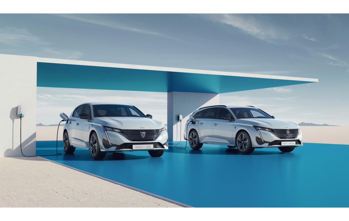NEW PEUGEOT E-308 and E-308 SW : 100% ELECTRIC VERSIONS   FOR BOTH 308 MODELS