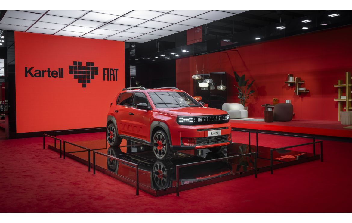 Premiere des Fiat Grande Panda Kartell auf der Möbelmesse in Mailand